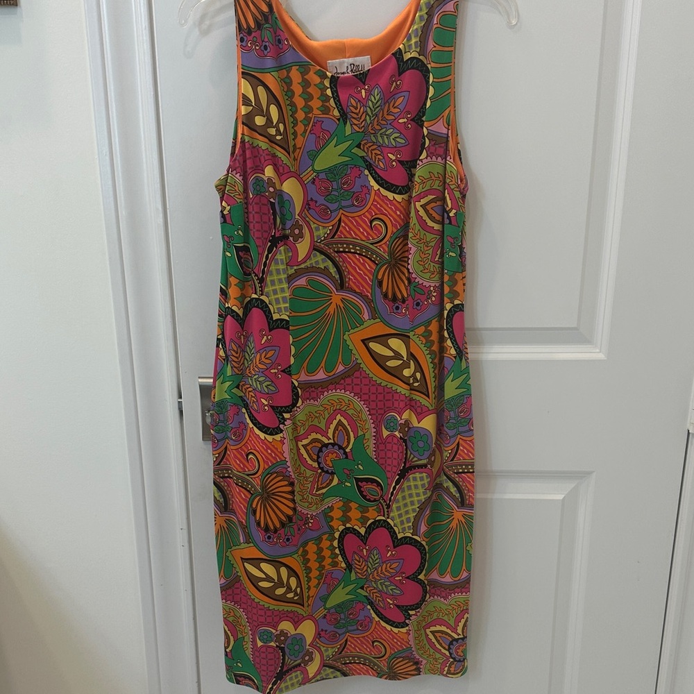 Joseph Ribkoff Colorful Floral Midi Dress